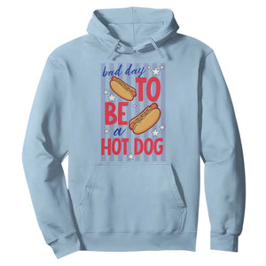 Bad Day To Be A Hot Dog Hoodie 4th of July Summer Beach TS14 Light Blue Print Your Wear