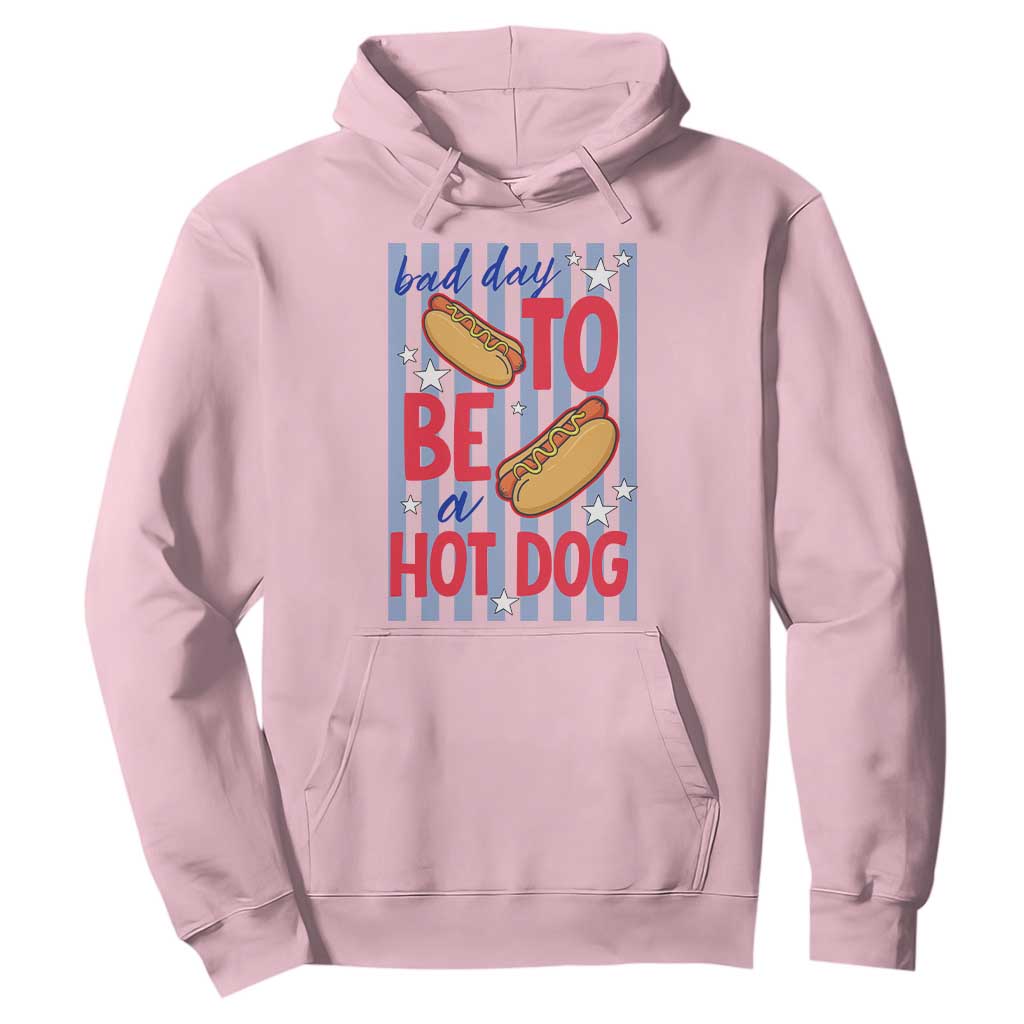 Bad Day To Be A Hot Dog Hoodie 4th of July Summer Beach TS14 Light Pink Print Your Wear