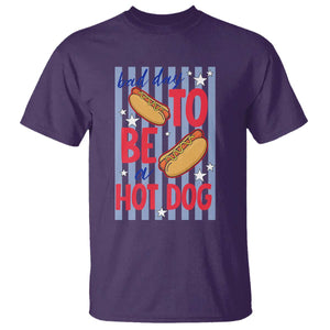 Bad Day To Be A Hot Dog T Shirt 4th of July Summer Beach TS14 Purple Print Your Wear