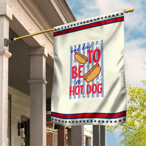Bad Day To Be A Hot Dog Patriotic Garden Flag 4th of July Summer Beach TS14 Modern Beige Red Print Your Wear