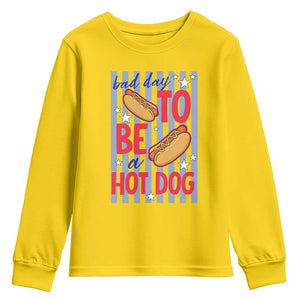 Bad Day To Be A Hot Dog Youth Sweatshirt 4th of July Summer Beach TS14 Daisy Print Your Wear