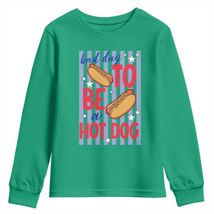Bad Day To Be A Hot Dog Youth Sweatshirt 4th of July Summer Beach TS14 Irish Green Print Your Wear