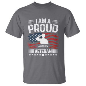 Proud Daughter Veteran Nothing Scares T Shirt Military Family Pride American Flag