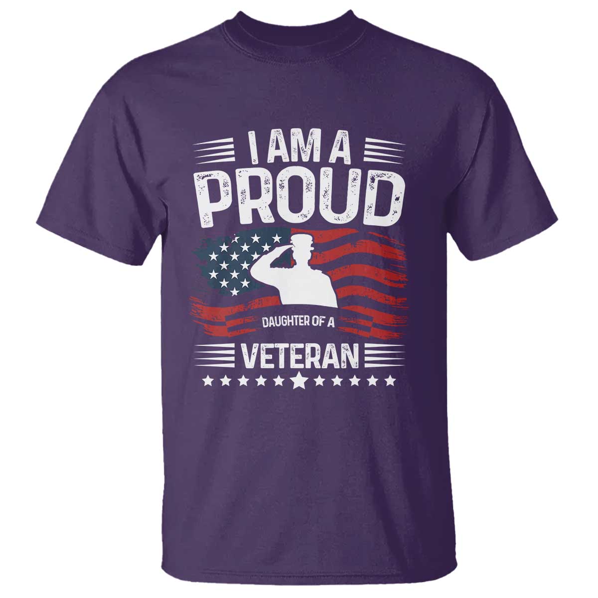 Proud Daughter Veteran Nothing Scares T Shirt Military Family Pride American Flag