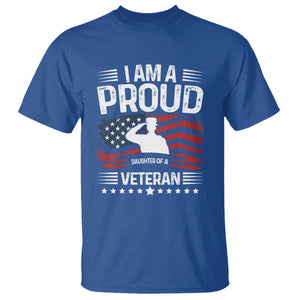Proud Daughter Veteran Nothing Scares T Shirt Military Family Pride American Flag