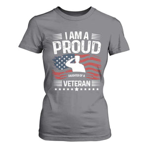Proud Daughter Veteran Nothing Scares T Shirt For Women Military Family Pride American Flag
