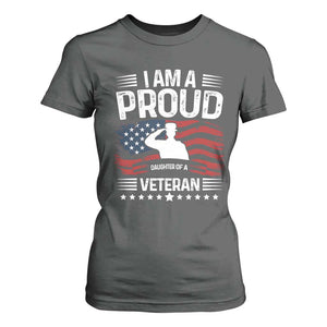 Proud Daughter Veteran Nothing Scares T Shirt For Women Military Family Pride American Flag