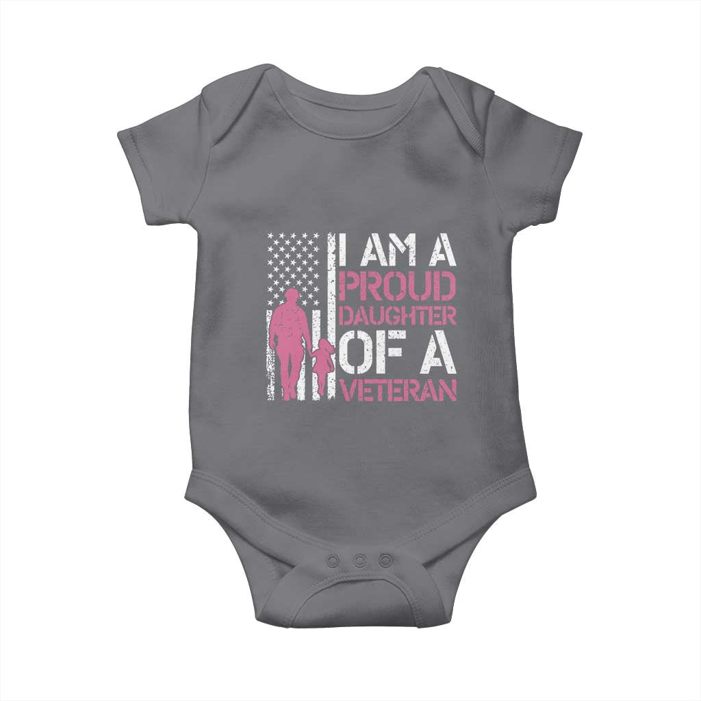 Proud Daughter Veteran Nothing Scares Baby Onesie Patriotic Military Family Support