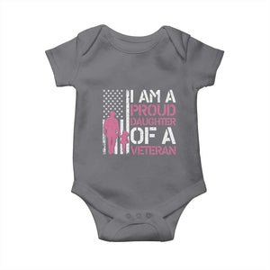 Proud Daughter Veteran Nothing Scares Baby Onesie Patriotic Military Family Support