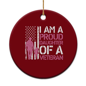 Proud Daughter Veteran Nothing Scares Ceramic Ornament Patriotic Military Family Support