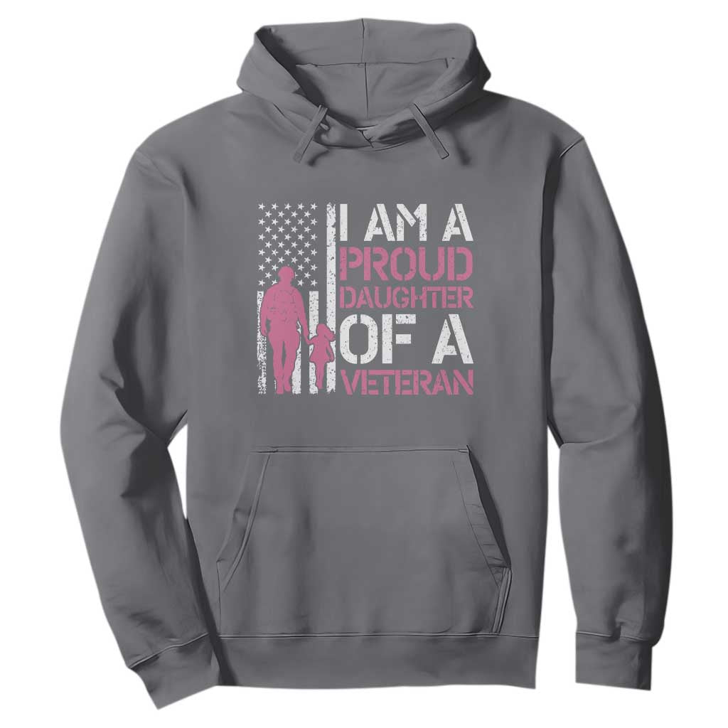 Proud Daughter Veteran Nothing Scares Hoodie Patriotic Military Family Support