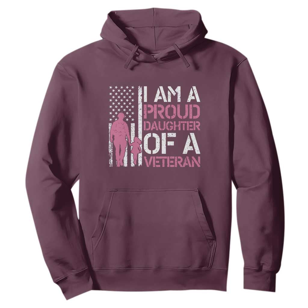 Proud Daughter Veteran Nothing Scares Hoodie Patriotic Military Family Support