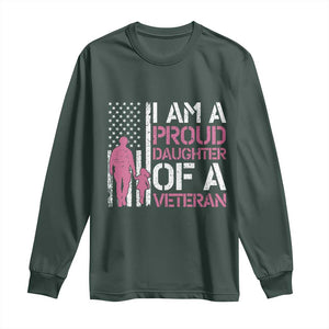 Proud Daughter Veteran Nothing Scares Long Sleeve Shirt Patriotic Military Family Support