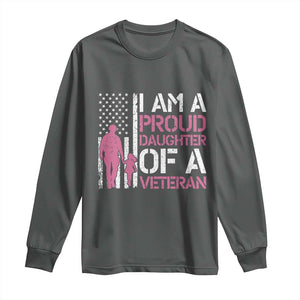 Proud Daughter Veteran Nothing Scares Long Sleeve Shirt Patriotic Military Family Support