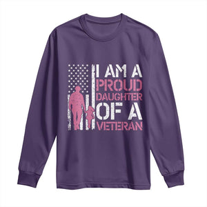 Proud Daughter Veteran Nothing Scares Long Sleeve Shirt Patriotic Military Family Support