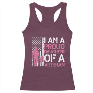 Proud Daughter Veteran Nothing Scares Racerback Tank Top Patriotic Military Family Support