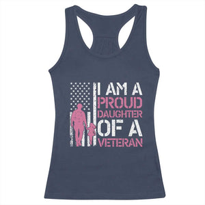 Proud Daughter Veteran Nothing Scares Racerback Tank Top Patriotic Military Family Support