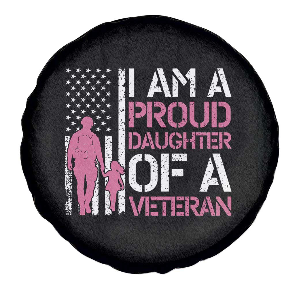 Proud Daughter Veteran Nothing Scares Spare Tire Cover Patriotic Military Family Support TS14 Print Your Wear
