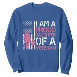 Proud Daughter Veteran Nothing Scares Sweatshirt Patriotic Military Family Support