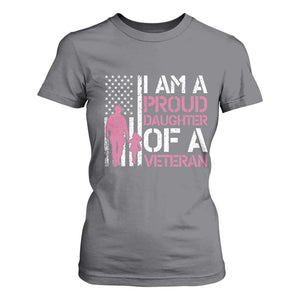 Proud Daughter Veteran Nothing Scares T Shirt For Women Patriotic Military Family Support TS14 Charcoal Print Your Wear