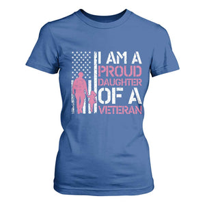 Proud Daughter Veteran Nothing Scares T Shirt For Women Patriotic Military Family Support TS14 Royal Blue Print Your Wear