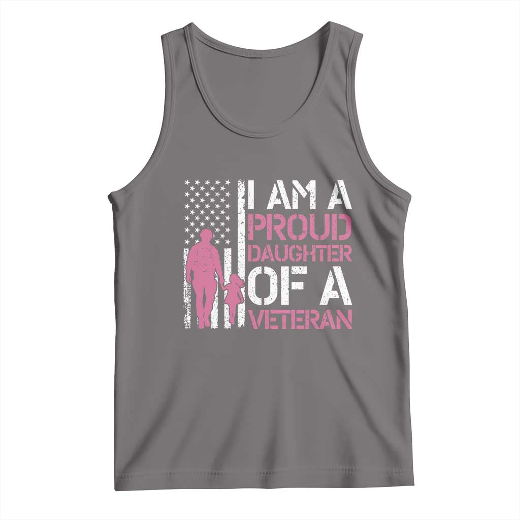 Proud Daughter Veteran Nothing Scares Tank Top Patriotic Military Family Support