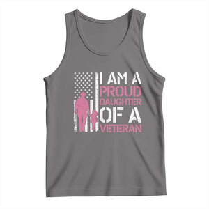 Proud Daughter Veteran Nothing Scares Tank Top Patriotic Military Family Support