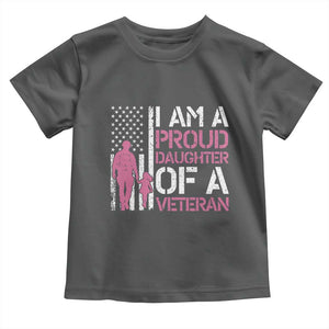 Proud Daughter Veteran Nothing Scares Toddler T Shirt Patriotic Military Family Support