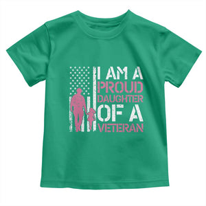 Proud Daughter Veteran Nothing Scares Toddler T Shirt Patriotic Military Family Support