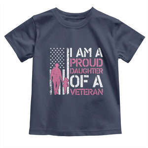 Proud Daughter Veteran Nothing Scares Toddler T Shirt Patriotic Military Family Support