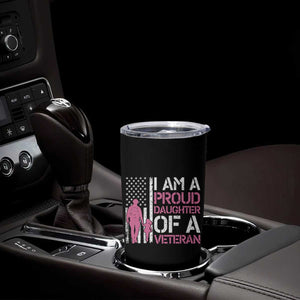 Proud Daughter Veteran Nothing Scares Tumbler Cup Patriotic Military Family Support