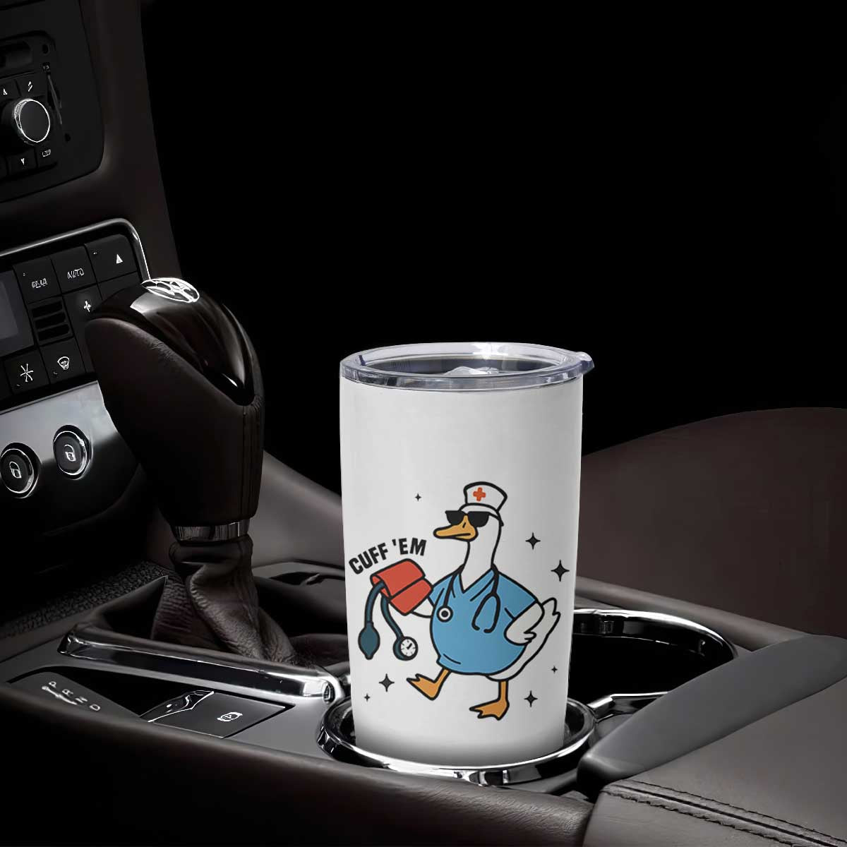 Funny Silly Goose ER Nurse Tumbler Cup Cuff 'Em TS14 Print Your Wear