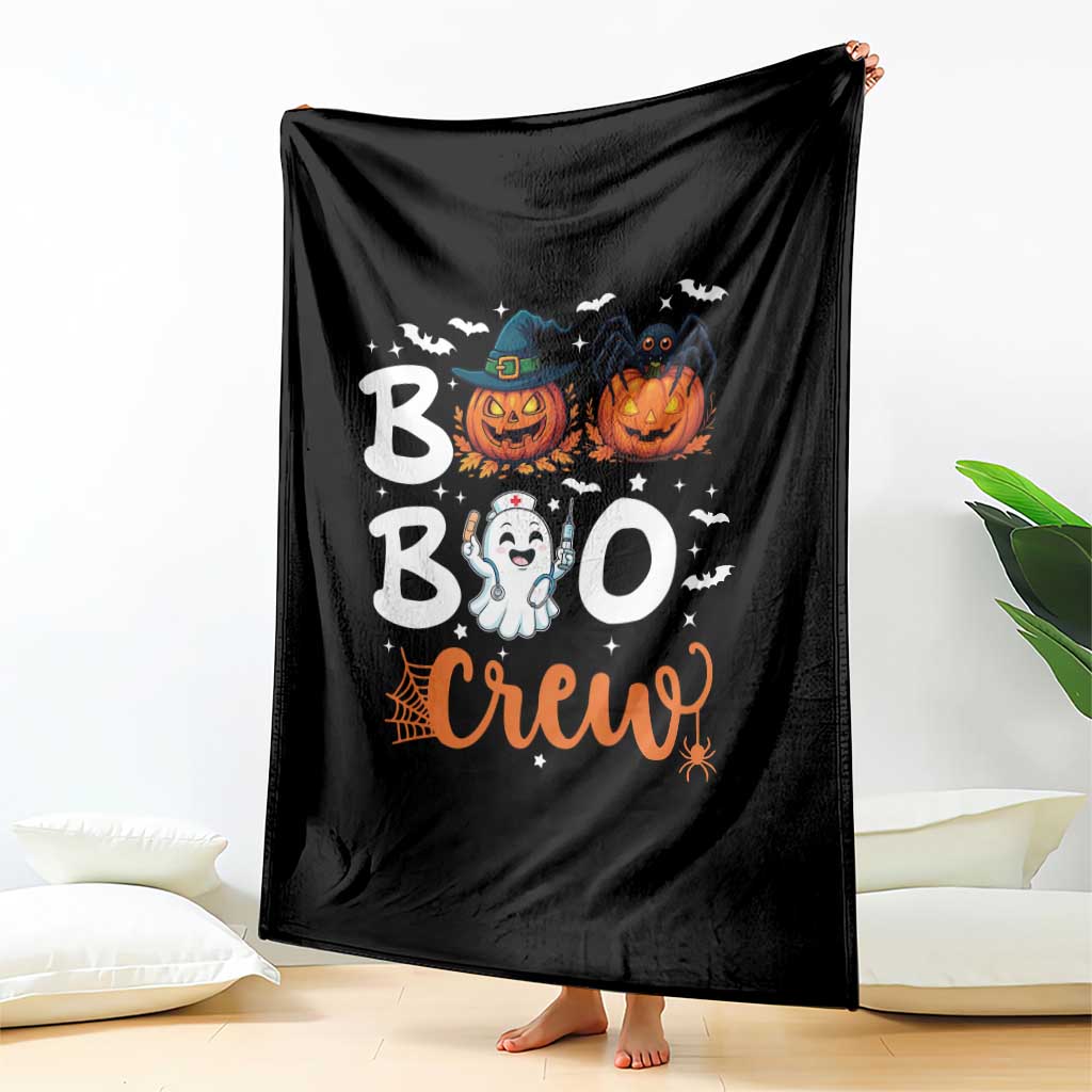 Boo Boo Crew Nurse Ghost Halloween Throw Blanket TS14 Print Your Wear