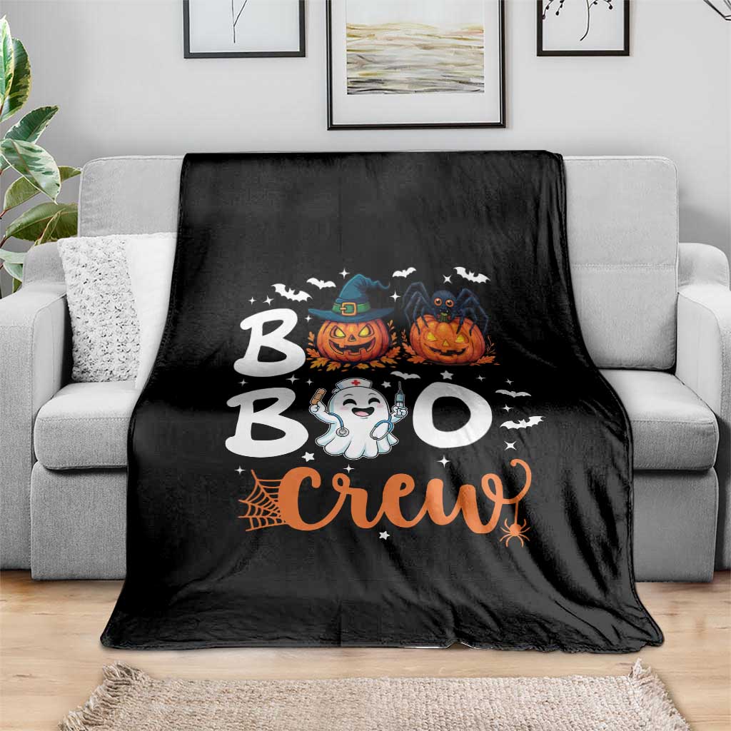 Boo Boo Crew Nurse Ghost Halloween Throw Blanket TS14 Print Your Wear