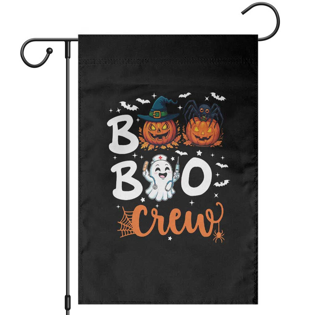 Boo Boo Crew Nurse Ghost Halloween Garden Flag TS14 Black Print Your Wear