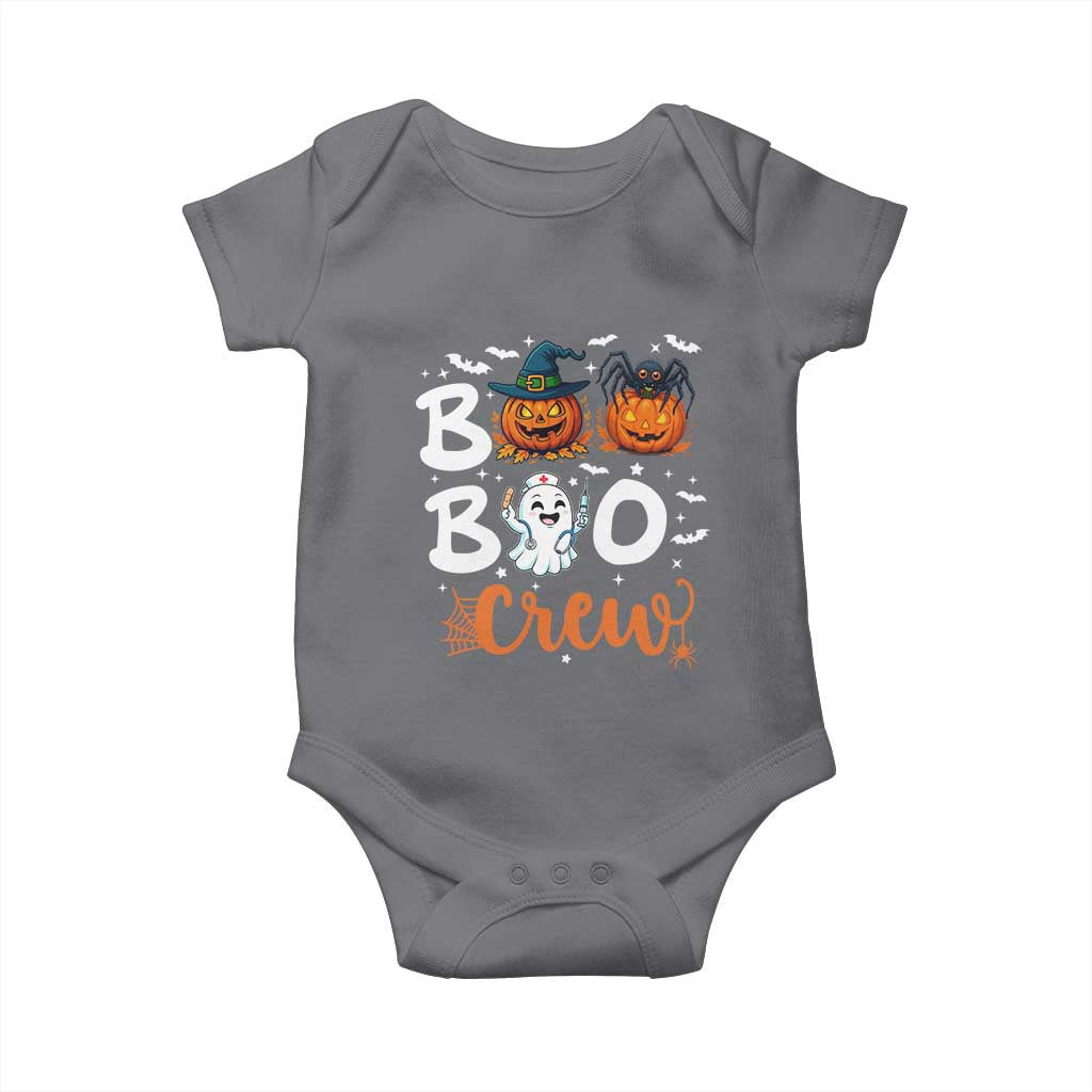 Boo Boo Crew Nurse Ghost Halloween Baby Onesie TS14 Charcoal Print Your Wear