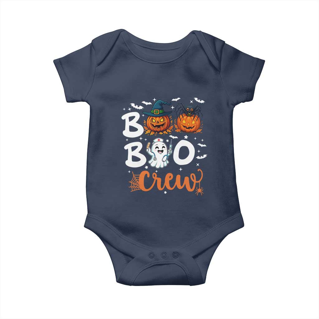 Boo Boo Crew Nurse Ghost Halloween Baby Onesie TS14 Navy Print Your Wear