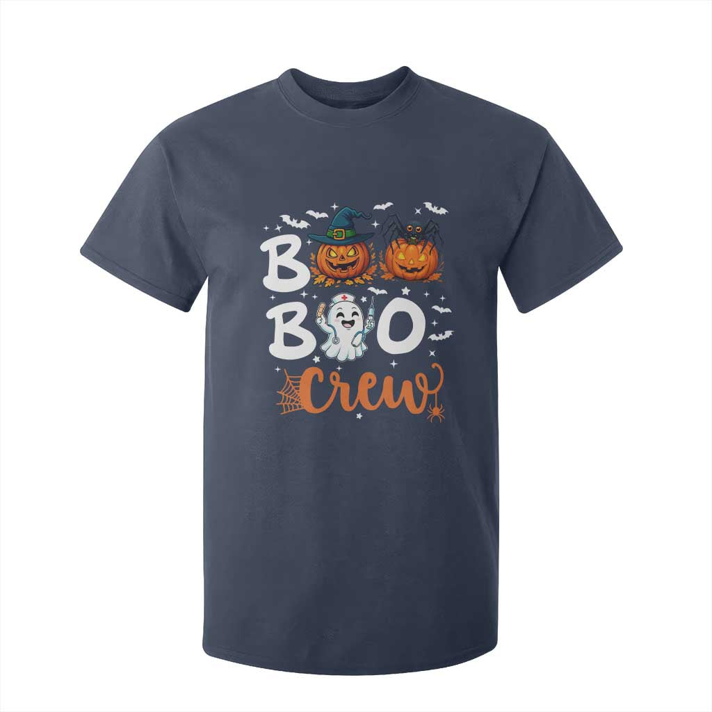 Boo Boo Crew Nurse Ghost Halloween T Shirt For Kid TS14 Navy Print Your Wear