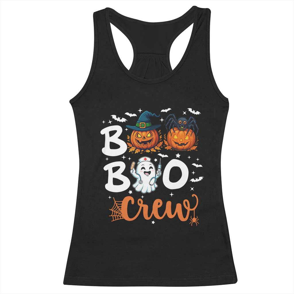 Boo Boo Crew Nurse Ghost Halloween Racerback Tank Top TS14 Black Print Your Wear