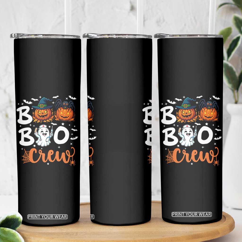 Boo Boo Crew Nurse Ghost Halloween Skinny Tumbler TS14 Print Your Wear
