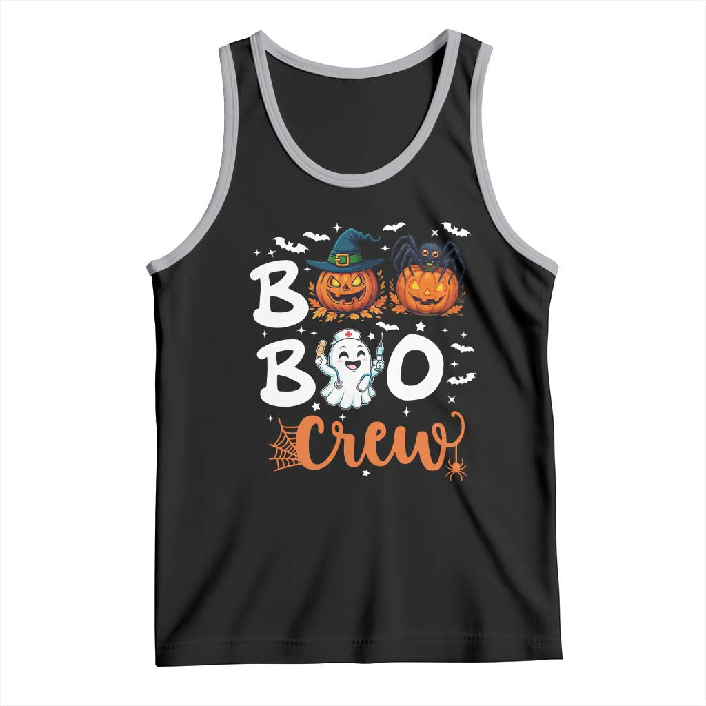 Boo Boo Crew Nurse Ghost Halloween Tank Top TS14 Black Athletic Heather Print Your Wear