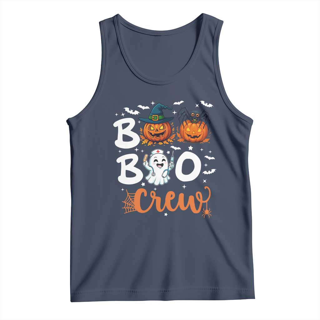 Boo Boo Crew Nurse Ghost Halloween Tank Top TS14 Navy Print Your Wear