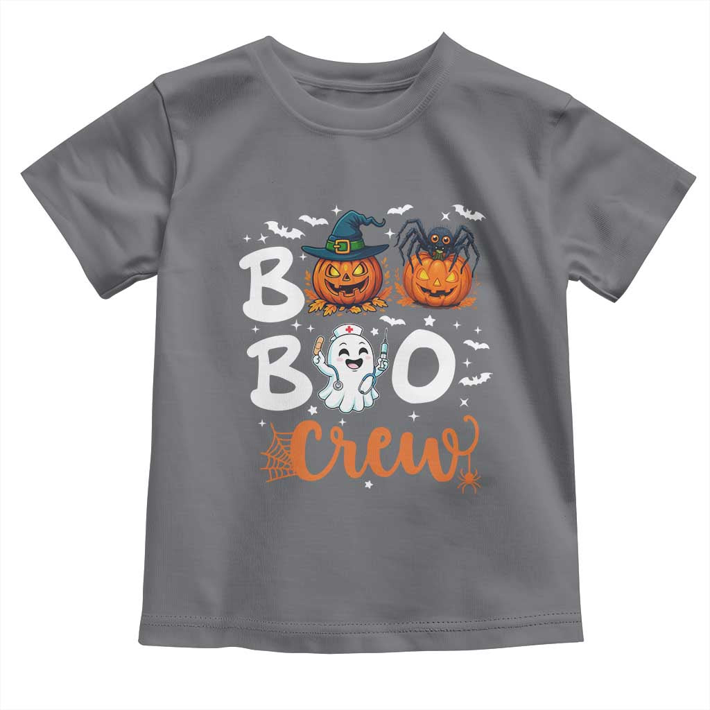 Boo Boo Crew Nurse Ghost Halloween Toddler T Shirt TS14 Charcoal Print Your Wear