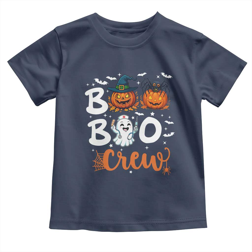 Boo Boo Crew Nurse Ghost Halloween Toddler T Shirt TS14 Navy Print Your Wear
