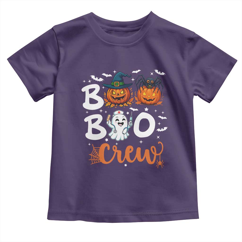 Boo Boo Crew Nurse Ghost Halloween Toddler T Shirt TS14 Purple Print Your Wear