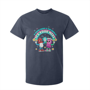 If You Are Happy And You Know It It Is Your Meds T Shirt For Kid Funny Pills Mental Health TS14 Navy Print Your Wear