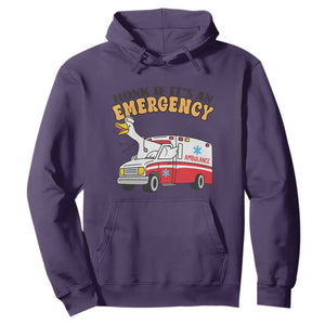 Registered Goose Nurse Hoodie Honk If It Is An Emergency TS14 Purple Print Your Wear