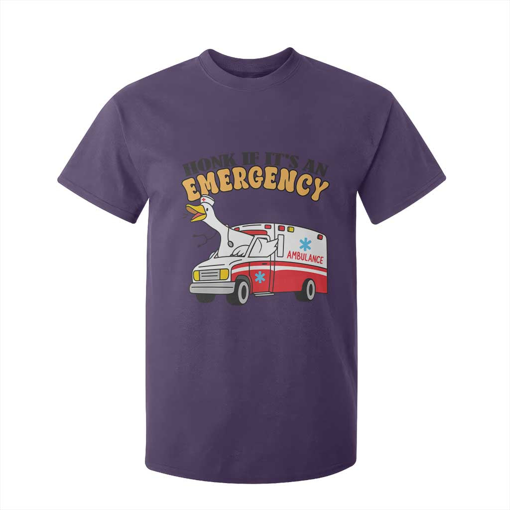 Registered Goose Nurse T Shirt For Kid Honk If It Is An Emergency TS14 Purple Print Your Wear