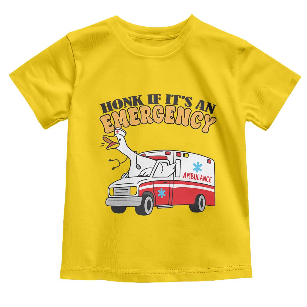 Registered Goose Nurse Toddler T Shirt Honk If It Is An Emergency TS14 Daisy Print Your Wear