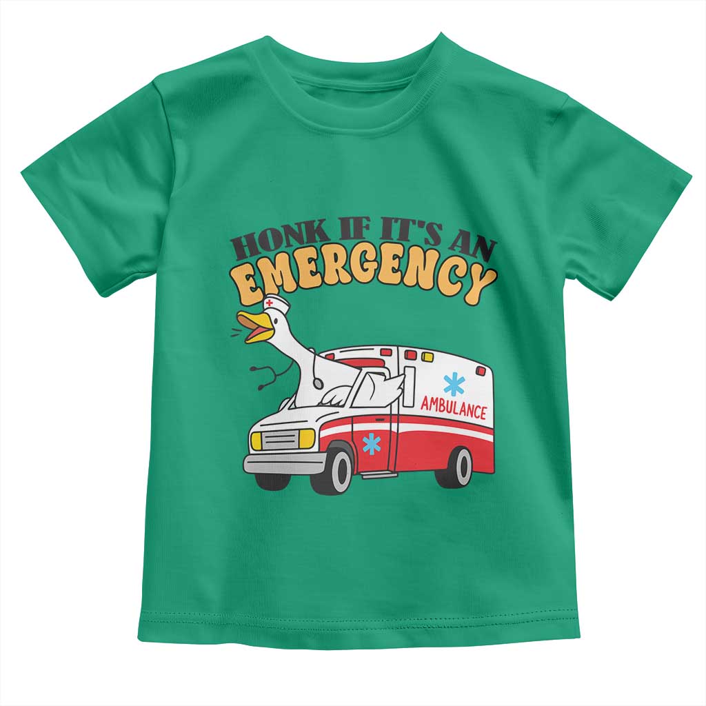Registered Goose Nurse Toddler T Shirt Honk If It Is An Emergency TS14 Irish Green Print Your Wear